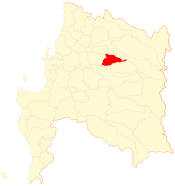 Location of San Ignacio commune in the Ñuble Region