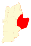 Map of San Pedro de Atacama commune in Antofagasta Region