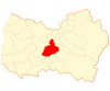 Map of the commune of San Vicente in O'Higgins Region