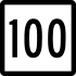 Connecticut Route 100 marker