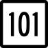 Connecticut Route 101 marker