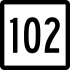 Connecticut Route 102 marker