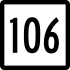 Connecticut Route 106 marker