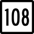 Connecticut Route 108 marker