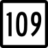 Connecticut Route 109 marker