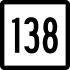 Connecticut Route 138 marker
