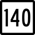 Connecticut Route 140 marker