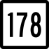 Connecticut Route 178 marker