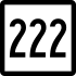 Connecticut Route 222 marker