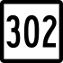 Connecticut Route 302 marker