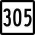 Connecticut Route 305 marker
