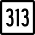 Connecticut Route 313 marker