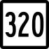 Connecticut Route 320 marker