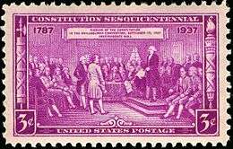 President, Constitutional Convention,issue of 1937 3c
