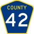 County Road 42&#32; marker