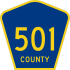 County Route 501&#32; marker