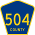County Route 504&#32; marker
