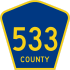 County Route 533&#32; marker