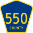 County Route 550&#32; marker