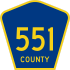 County Route 551&#32; marker
