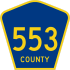 County Route 553&#32; marker