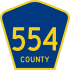 County Route 554&#32; marker
