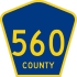 County Route 560&#32; marker
