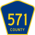 County Route 571&#32; marker
