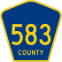 County Route 583&#32; marker