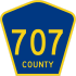 County Road 707&#32; marker