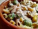 roasted Brussels sprouts and pasta