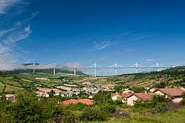A view of the Millau Viaduct in 2006.