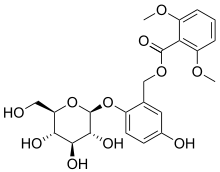 Chemical structure of curculigoside A