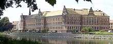 Photo of Gymnasium St. Augustine seen from Mulde river