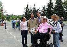 Kent Hehr and David Swann at the Calgary Stampede