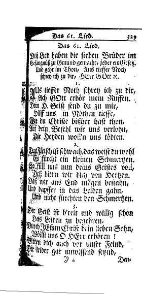 A page of ornate old German text. See description.