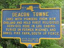 Deacon Towne held first religious services in McDonough, NY