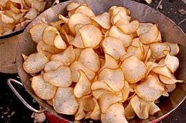 Deep-fried cassava chips
