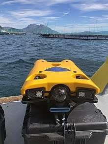 VideoRay Defender on a fish farm in Norway.