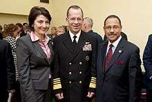 McMorris in 2009 with Adm. Mike Mullen and Rep. Sanford Bishop