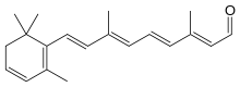 Skeletal formula of dehydroretinal