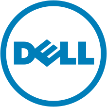 Dell's logo before the acquisition of EMC, used from 2010 to 2016
