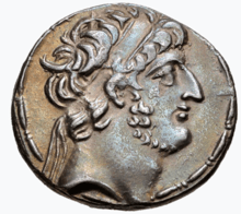 Coin with Demetrius III's curly-haired likeness