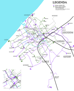 The Hague tramway network, 2013