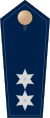 Blue epaulette with 2 silver stars