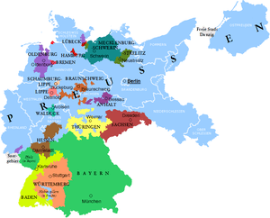 Map of Germany in 1925