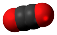 Ball-and-stick model of ethylene dione