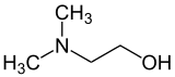 Skeletal formula of dimethylethanolamine