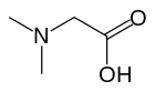 Skeletal formula of dimethylglycine