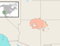 map of Navajo reservation